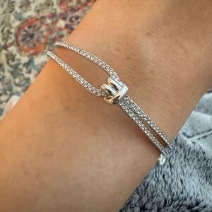 Swarovski knot bracelet